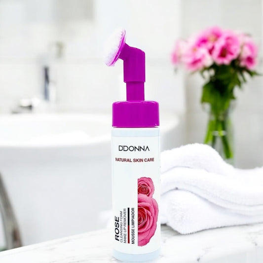 Mousse Nettoyante Visage à la Rose – 180 ml